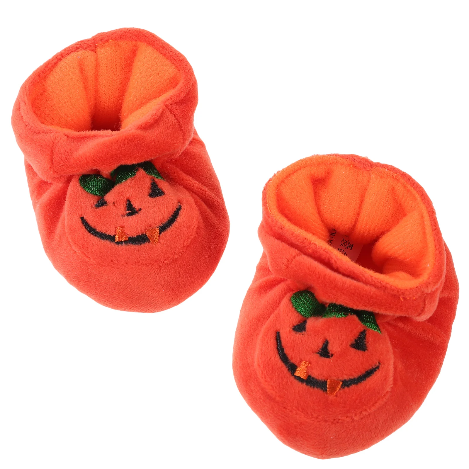 

1Pair Anti-Slip Baby Shoes Premium Cotton Toddler Pumpkin Design Breathable Soft Winter Autumn Infant Floor Shoes