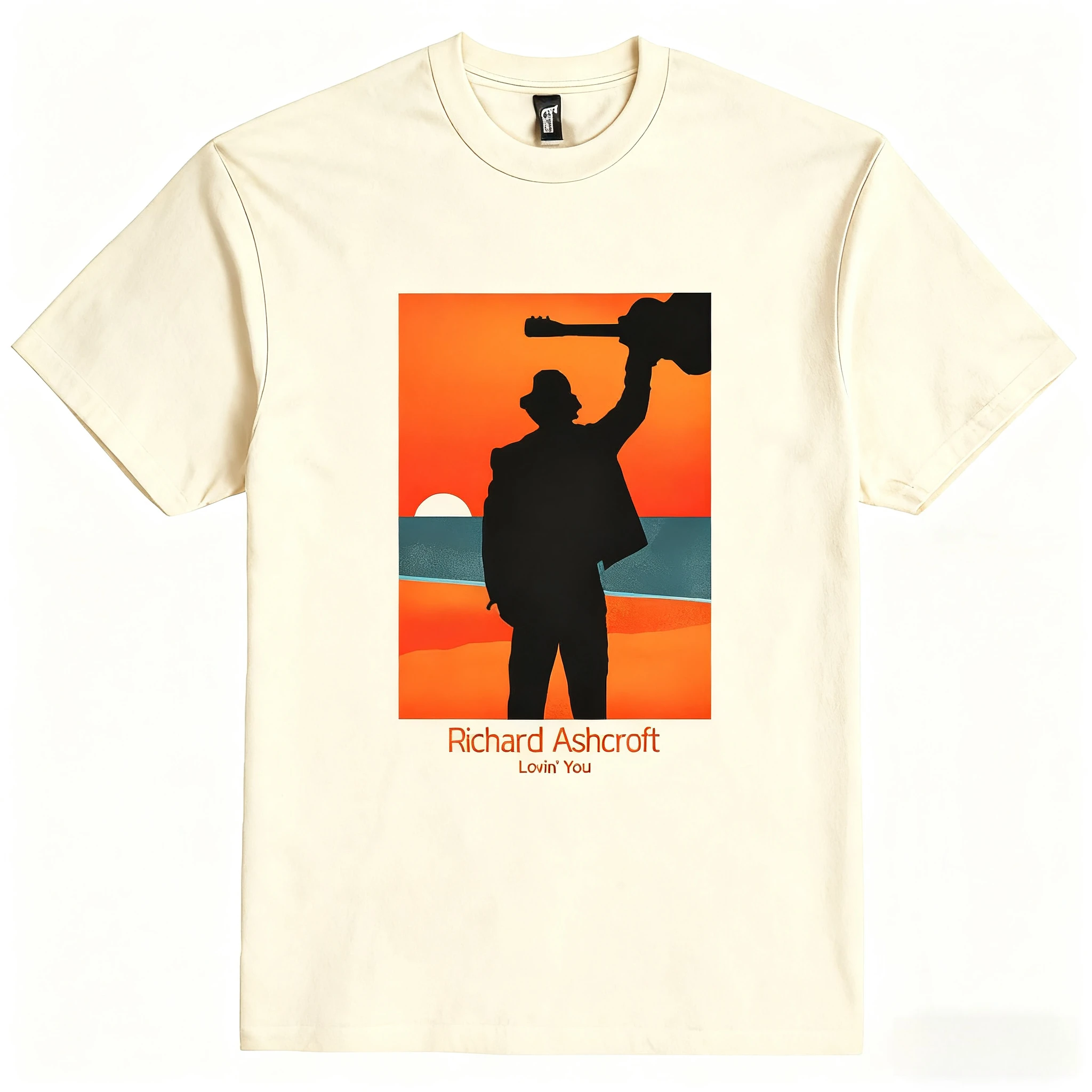 ريتشارد أشكروفت لوفين يو إطار تي شيرت قطن تي شيرتات قصيرة الاكمام الهيب هوب الرجال والنساء الشارع الشهير تنفس يا طوق بلايز #5