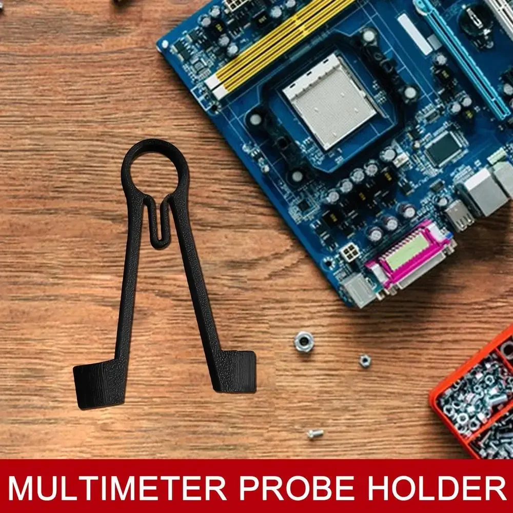 Multimeter Probe Holder Test Meter Probes Test Holder Clamping Tool Electrical Testing Power Supplies One Hand Repairing Tool