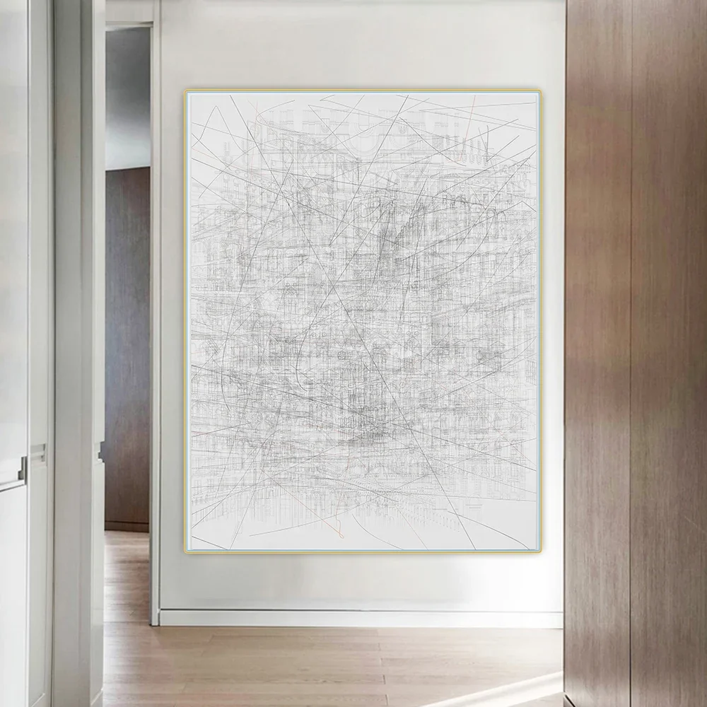 Цитон Джули Мехретю 《Атер》Акстрактное холст Картина маслом Картина Плакат Картина Настенный декор Фон Домашнее украшение в помещении