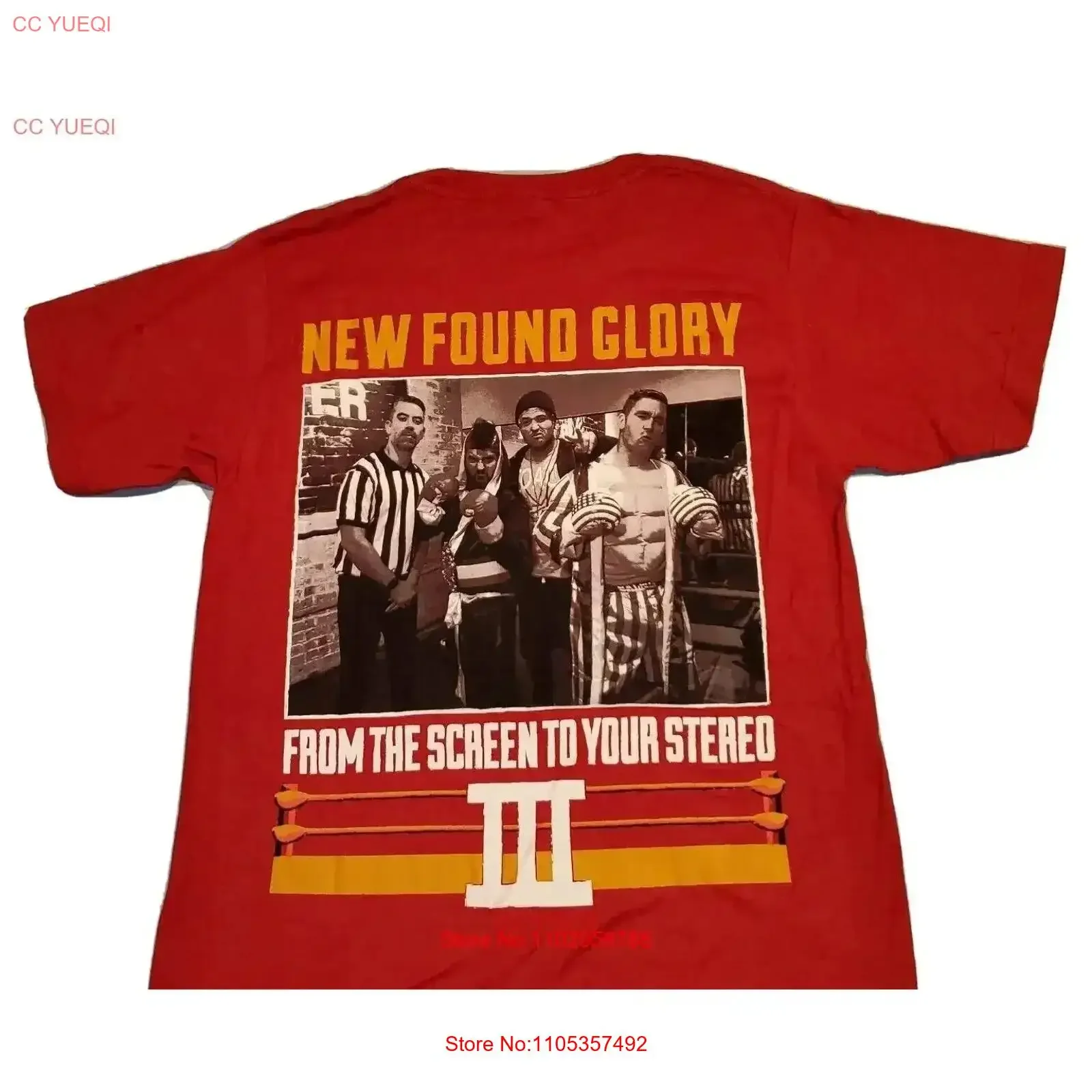 EUC Size SMALL 2019 New Found Glory T Shirt From The Screen To Your Stereo III 3 vintage Washed Unisex Stretched Stylish