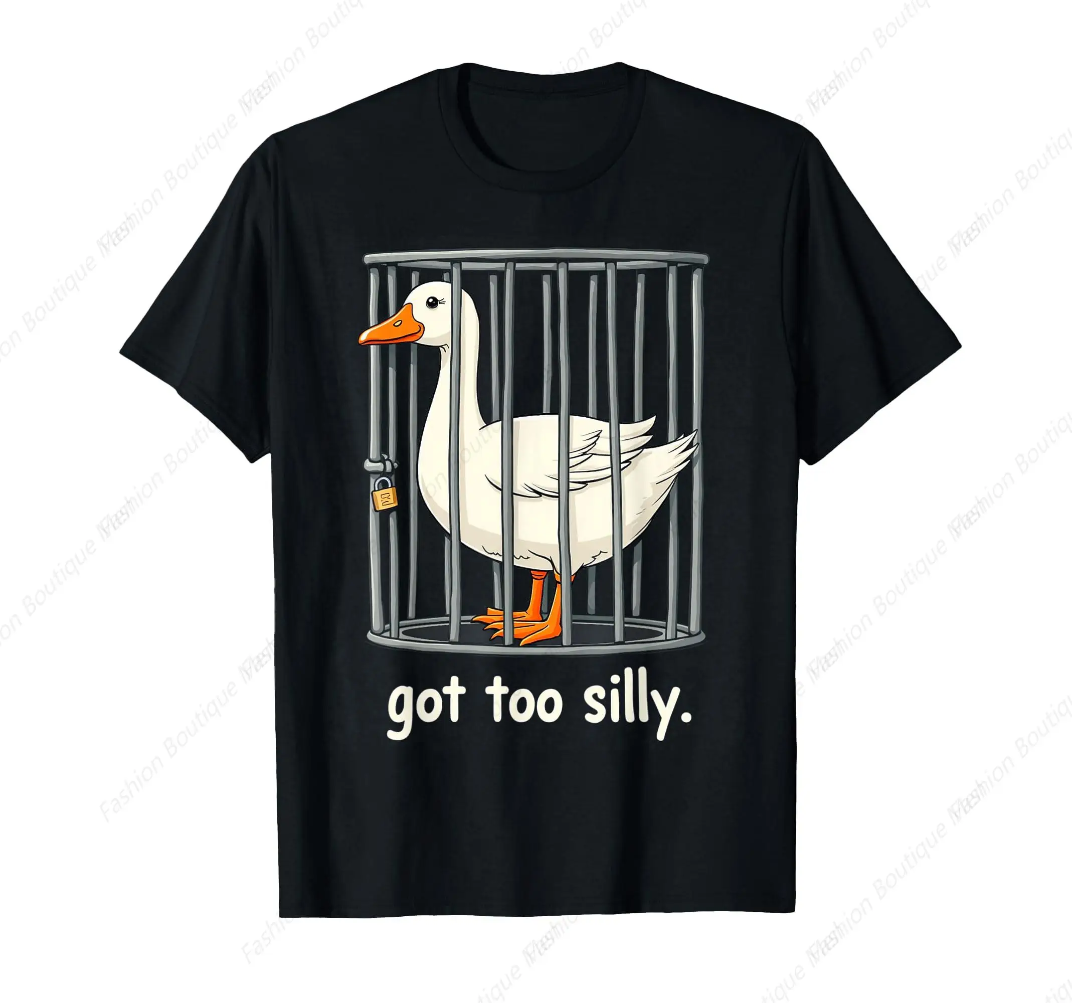 Got Too Silly Goose T Shirt Silly Goose T-Shirt Casual O-Neck Printed  High Quality Tees Top