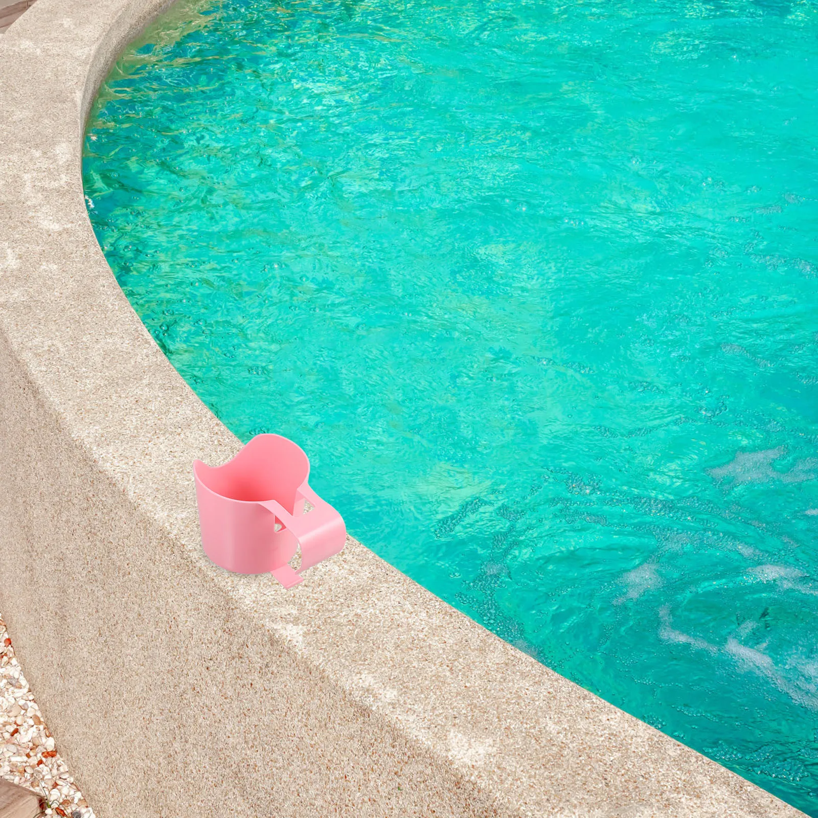 

2 Pcs for Pool Storage Cup Swimming Multifunctional Holder Air Pink Plastic Beverage Rack