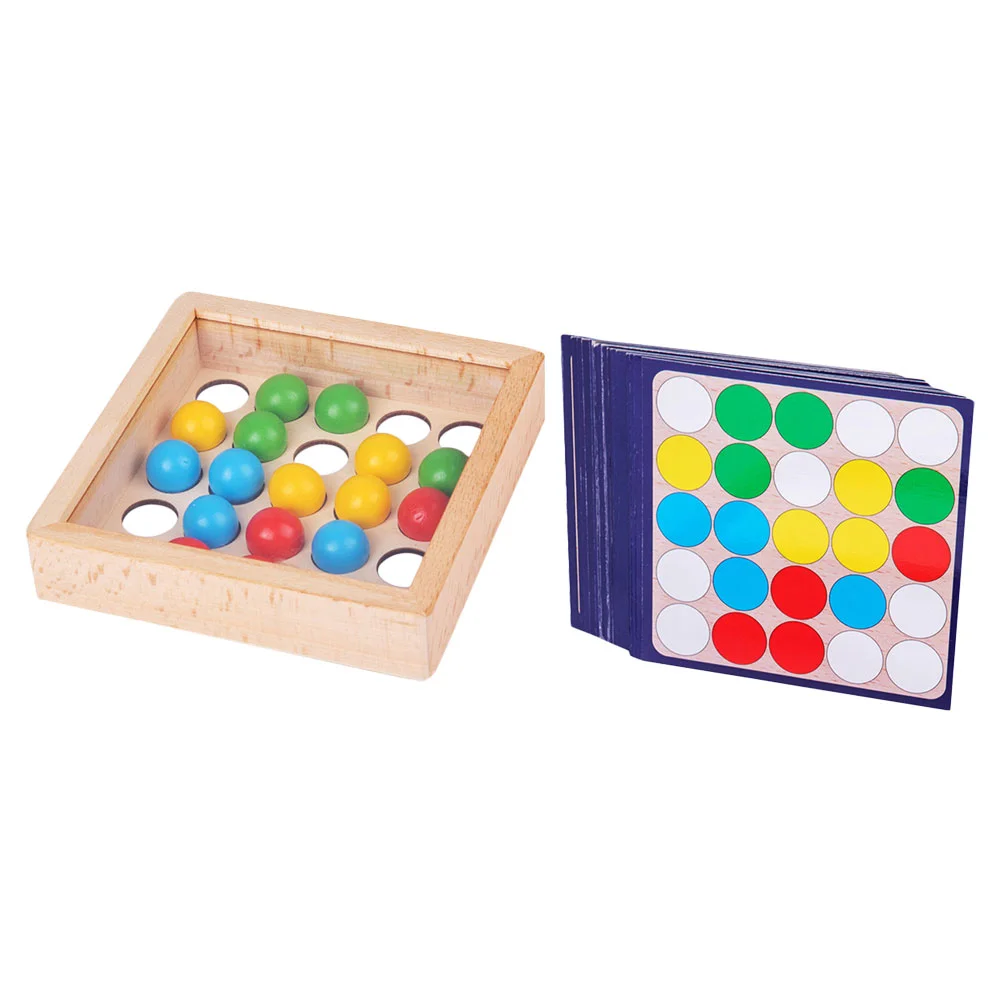 Puzzle Gebäude Spielzeug Kinder Denkaufgabe Spiele Ball Holz Rollperlen Vorschule Puzzles Kinder