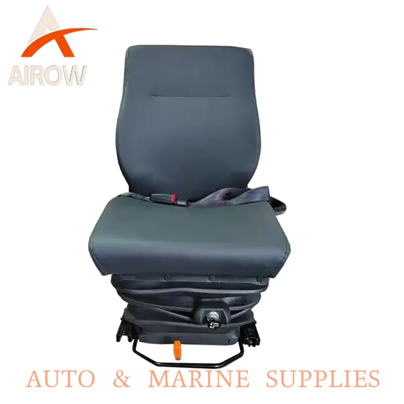 Airow Auto Universal Truck Seat Comfortable Utility Driver Seat with Mechanical Suspension Durable PU PVC Fabric Leather