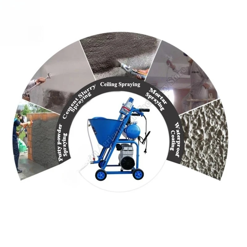 Putty Spraying Machine Waterproof Coating Polyurethane Powder Cement Mortar Grouting High Pressure Increase Pump Spraying