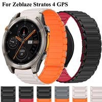 22mm Replacement Band For Zeblaze Stratos 4 GPS Smart Watch Correa For Zeblaze Stratos 4 Magnetic Silicone Bracelet Accessories