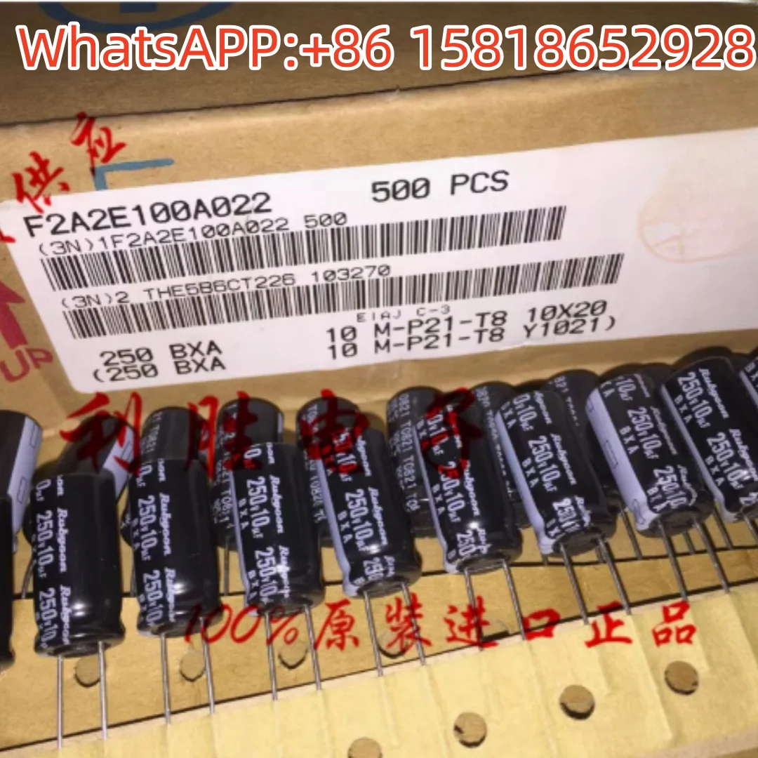

20pcs 250V10UF 10X20 BXA High Frequency Low Impedance Japan Ruby Aluminum Electrolytic Capacitors