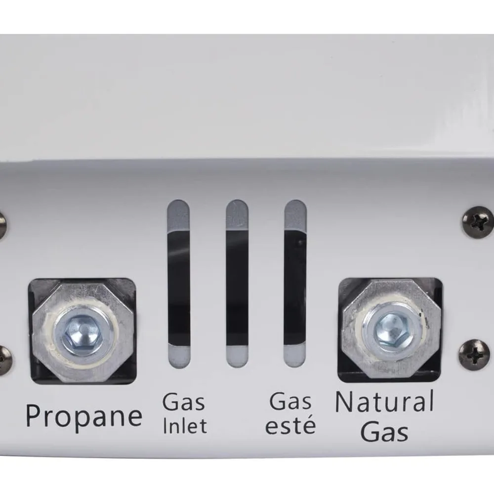 20,000 BTU Natural Gas Wall Heater, Vent-Free Propane Heater for Indoor Use - Dual Fuel, White