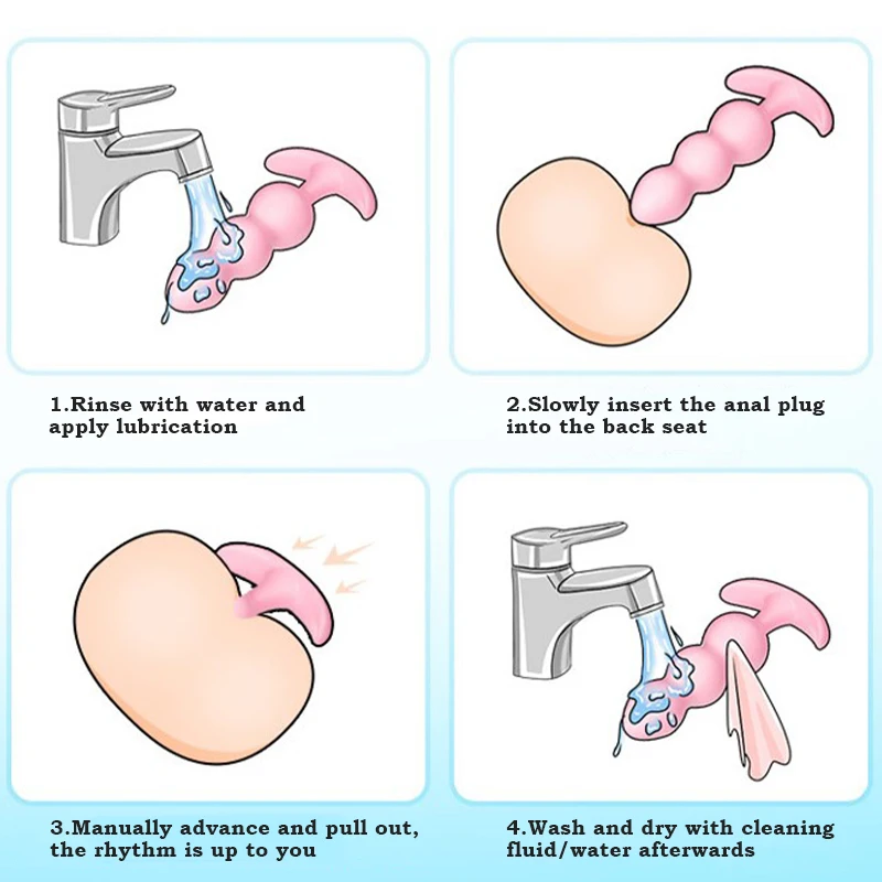 3 pz/set tappi anali in Silicone morbido per principianti stimolatore anale Trainer giocattolo per il gioco del sesso