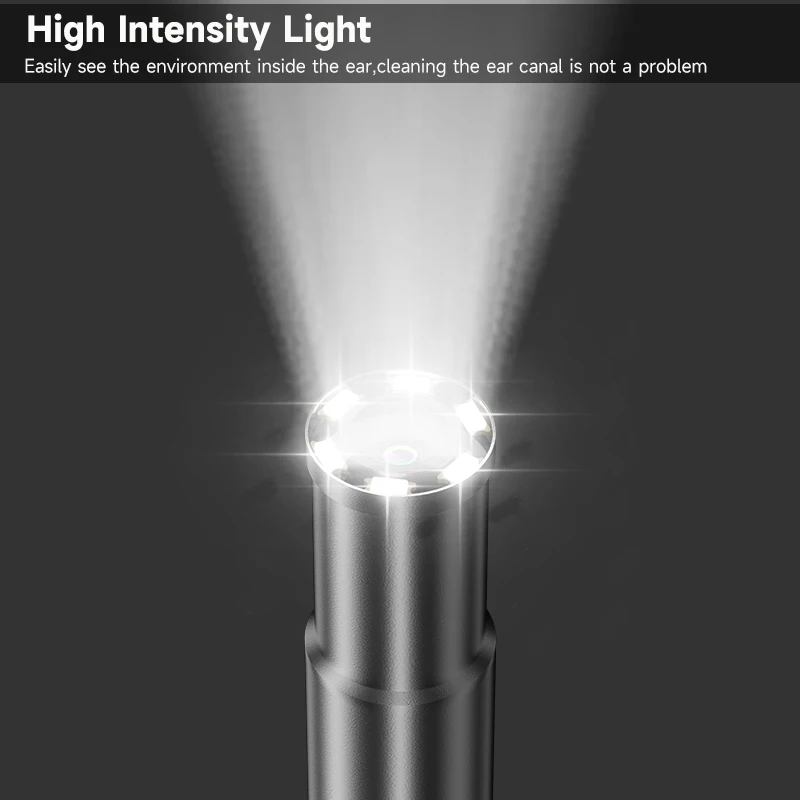 Ear Cleaning Endoscope Camera 3in1 Micro USB Type-c 5.5MM USB C Visual Ear Sticks Ear Pick Ear Spoon 6LEDs for Android Phones PC