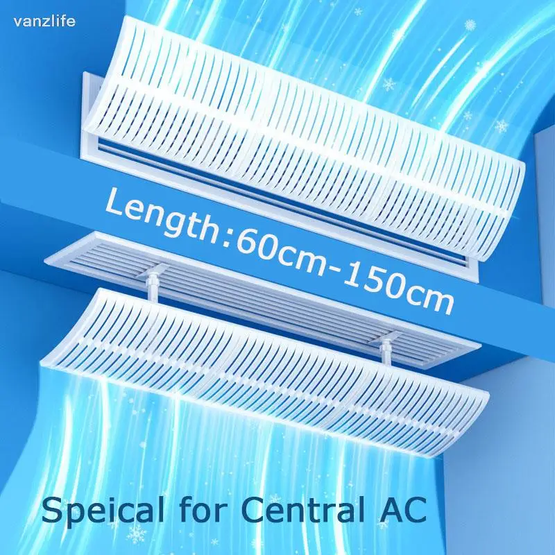 

Central Air Conditioning Windshield Duct Type Air Conditioner Air Outlet Grating Baffle Anti-Direct Blowing Wind Guide