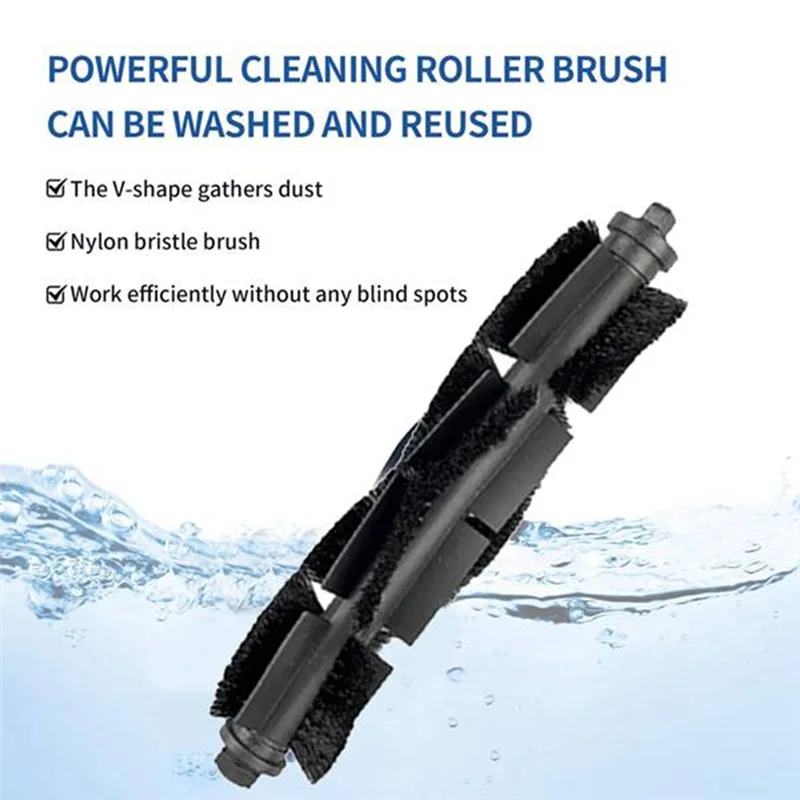 17 pçs kit de acessórios para botslab s8 plus aspirador acessórios rolo escova lateral filtro mop panos saco pó-A77G