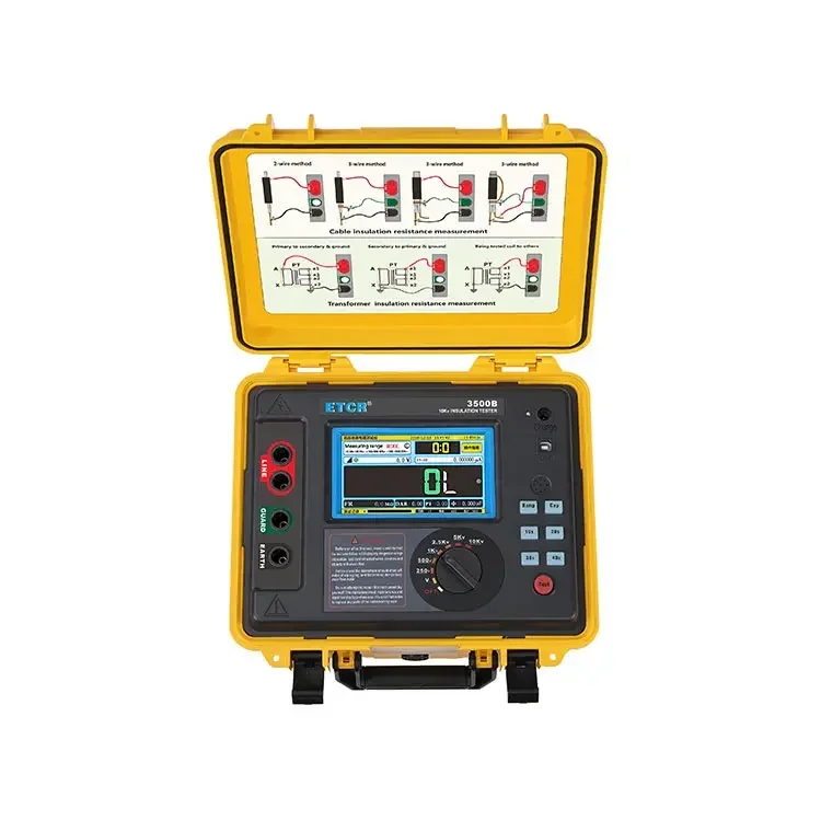 Xtester-ETCR3500B original factory 10KV Digital High Voltage Insulation resistance Testers -006