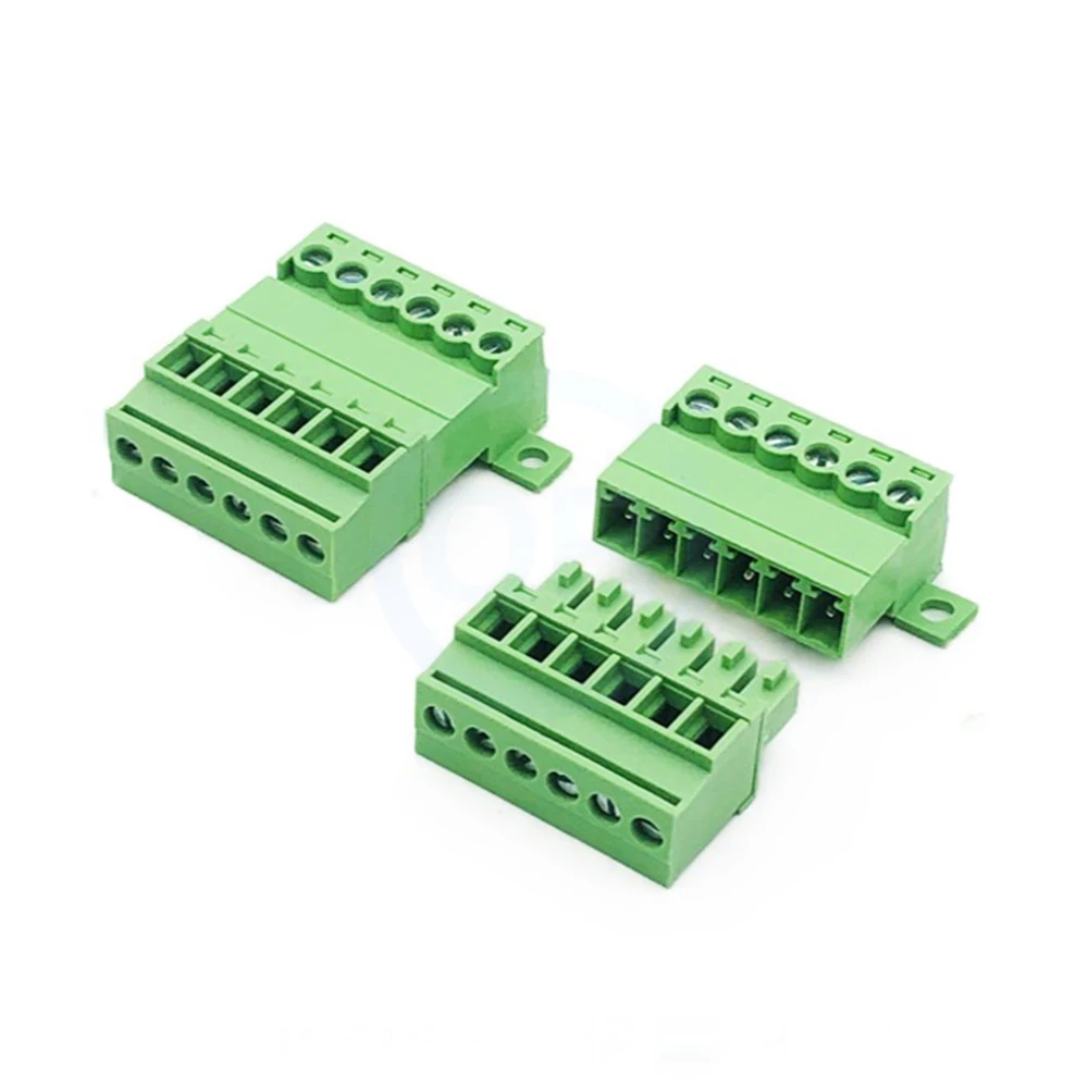 10 Pcs 3.81mm KF2EDGRKC/15EDGRKC Solderless Plug-In Terminal Block Locking Plate Upright Plug 2-24Pin