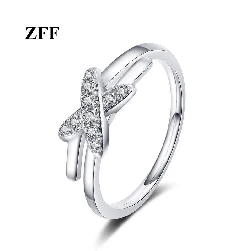 

XDY new 925 sterling silver ring female moissanite