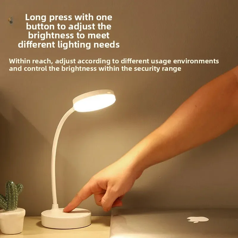 Eye Protection Plug-in Rechargeable Reading Light Multi-function Three-color Adjustment Ambient Light