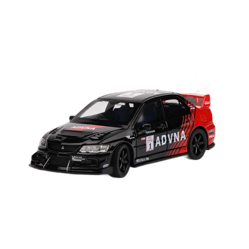 Modelo de coche deportivo de aleación Mitsubishis Lancer Evolution 1:32, vehículos de juguete de Metal fundido a presión, modelo de coche, sonido de simulación, luz, regalos para niños