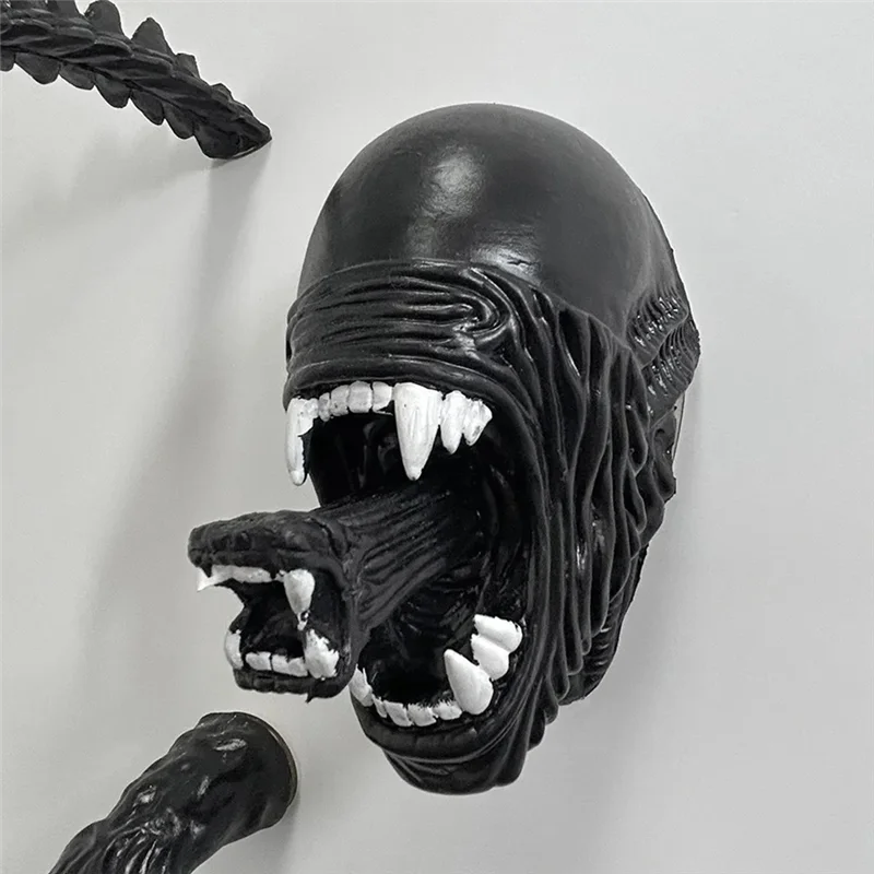 A11I Giant Xenomorphhead Xenomoprh Wall Art Xenomorph Mask Facehugger Mask Towel Rack Hooks