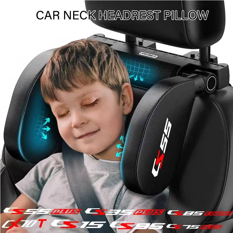 Подголовник сиденья автомобиля, регулируемый подголовник, U-образная подушка для Changan CS75 CS55 CS15 CS35 CS95 F70 2024 2023, автомобильные аксессуары