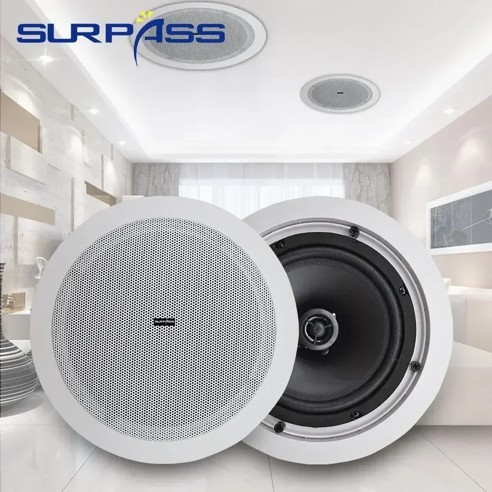 6inch Home Ceiling studio speaker 30W Recessed Passive Speaker Good In-ceiling Speaker System for HouseTheater Apartment monitor