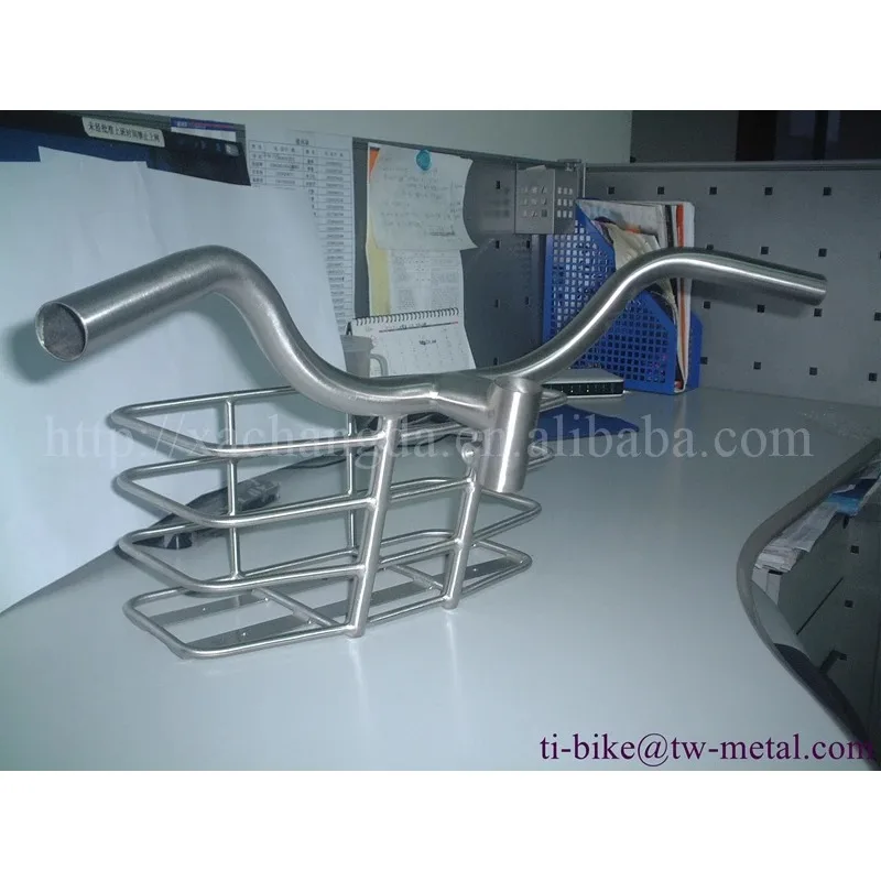 XACD Made Titanium Bicycle Front Rack Ti Bike Front Carrier Customized Bike Frame Basket /ti Bags Holder/ Ti Bicycle Parts view 5