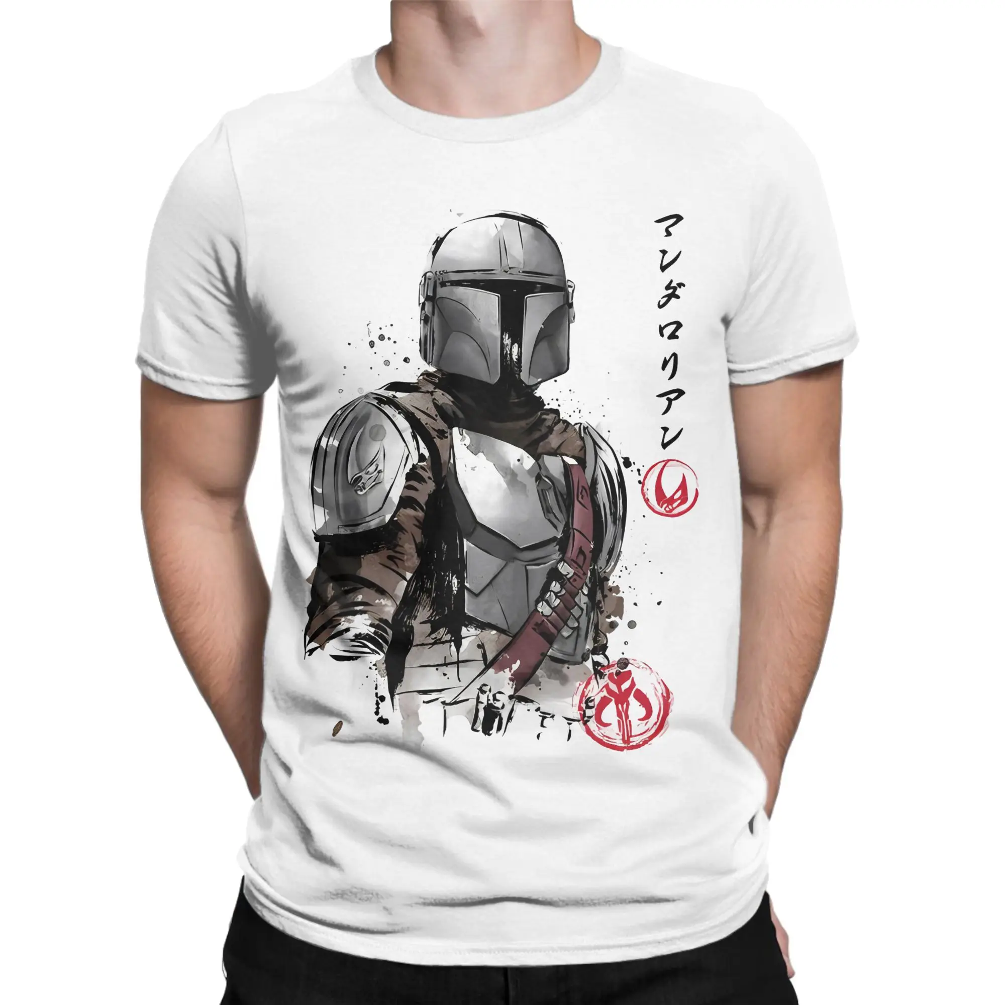 Camisetas M-Mandalorians para hombres y mujeres, camisetas novedosas de algodón puro, camiseta de manga corta con cuello redondo, ropa para regalo