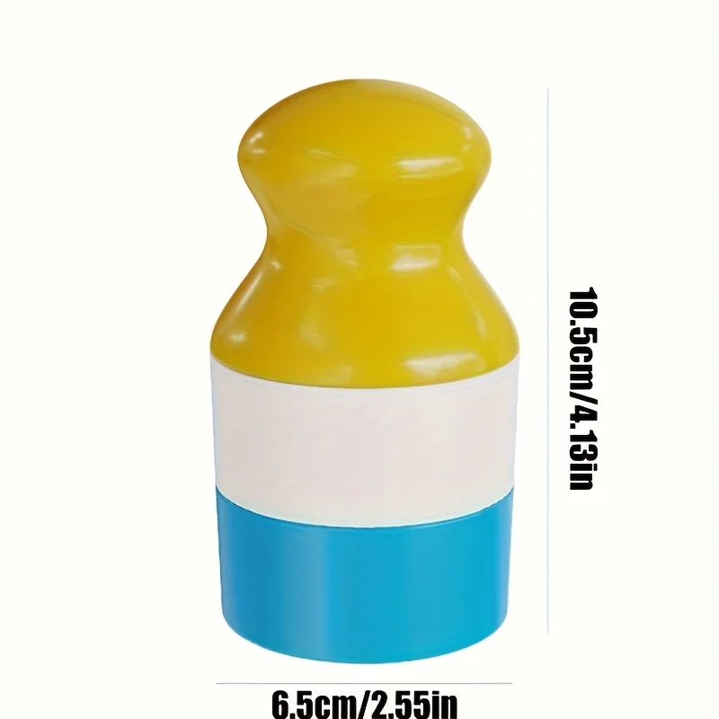 Refillable Sunscreen Dispenser & Roller Applicator - Twistup Container Leak-Proof Dual Compartment Design for Travel Daily Use