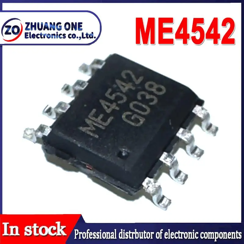 10PCS/LOT ME4542 SOP-8 SOP8 field effect tube MOS tube N+P channel 30V 5.4A In Stock NEW original IC