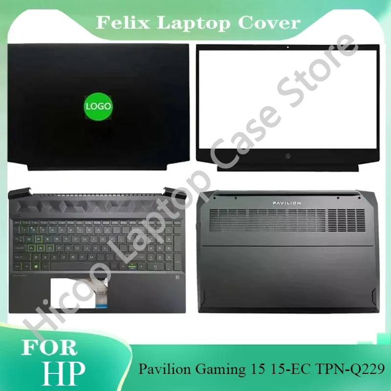 

For HP Pavilion Gaming 15 15-EC TPN-Q229 Laptop LCD Rear Cover/Front Frame/Palm Pad Keyboard/Bottom Cover/Hinges