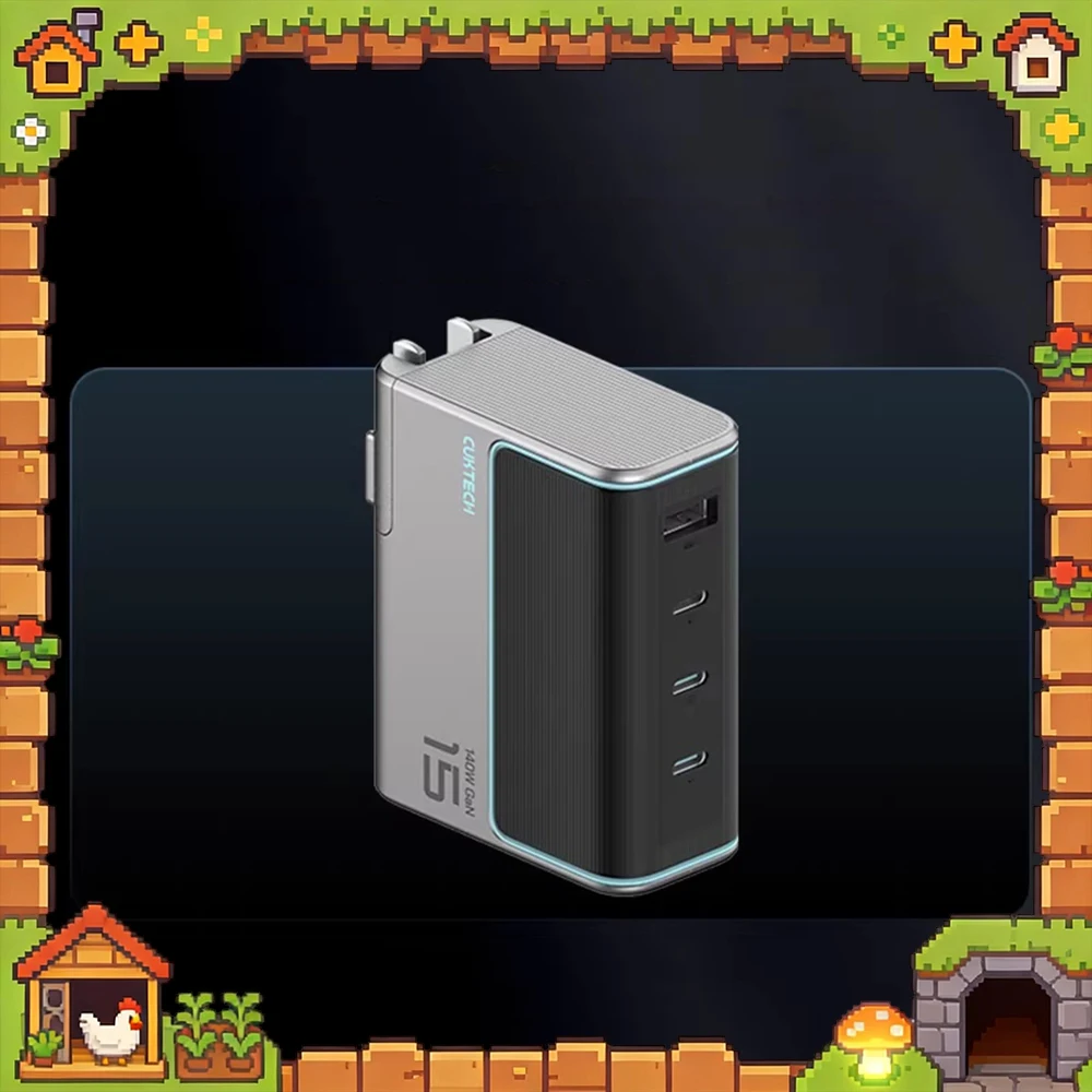 

Зарядное устройство CUKTECH 140W GaN USB-C Type-C для быстрой зарядки MacBook, ноутбуков, планшетов, быстрое зарядное устройство PD UFCS для iPhone 17, 16, 15