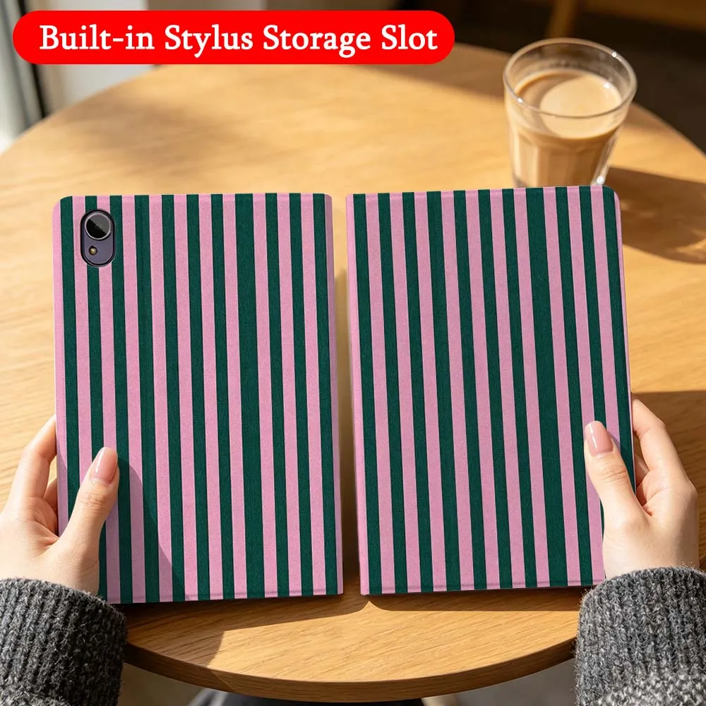 Cartoon Line Stripes Art For Huawei Matepad M6 11 11.5S Pro Air SE Honor Tab 8 9 10 V9 X8 X9 X10 Magic Pad GT 2 3 Tablet Case