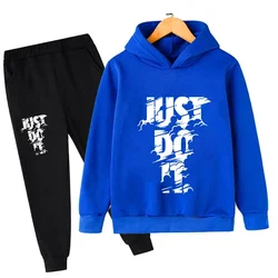 Children's Spring/Autumn Casual Sportswear Boys and Girls Hoodie+Pants 2-piece Set Daily Children's Clothing Set 3-14 Years Old