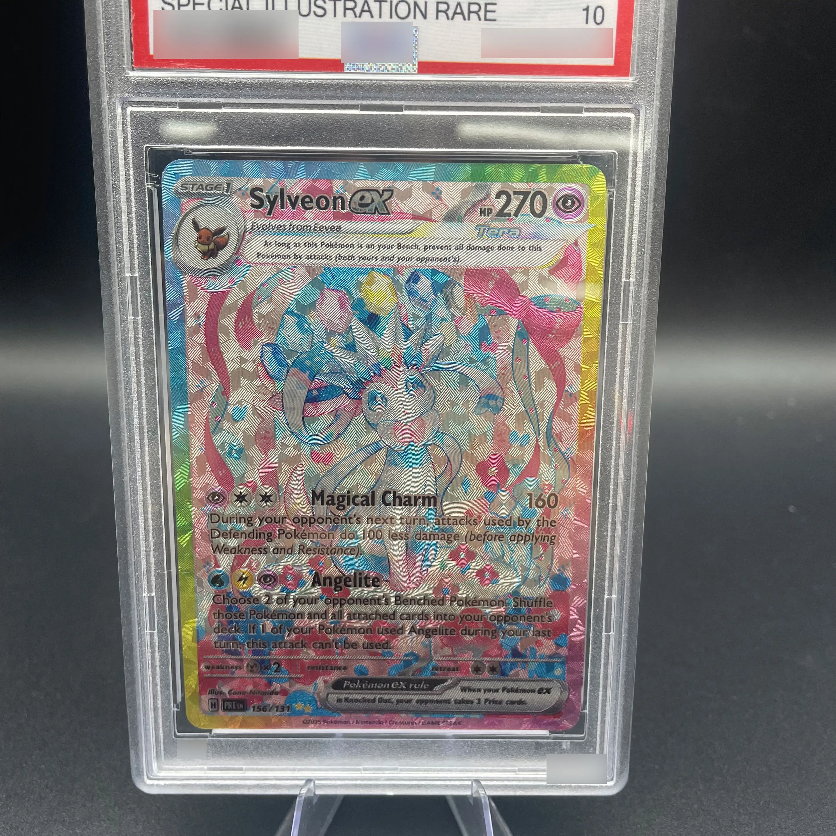 لتقوم بها بنفسك 1 قطعة Ptcg توضيح خاص نادر Sylveon Ex جمع بطاقة 10 نقاط تصنيف بطاقة النسخة الإنجليزية أنيمي بطاقة الألعاب هدية