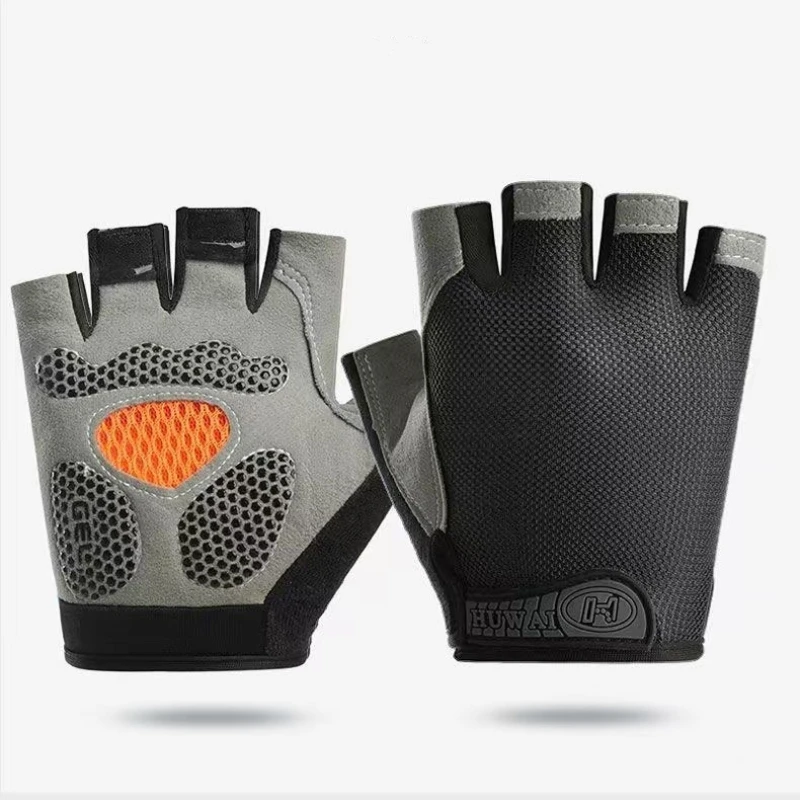 Weightlifti Gym Gloves Fitness Training Fingerless Women Men Bodybuilding Exercise Sports Gloves Cycling Anti Slip Breathable