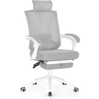 Misolant Ergonomic Office Chair with Footrest, Ergonomic Desk Chair with Adjustable 2D Lumbar Support, High Back Office Chair