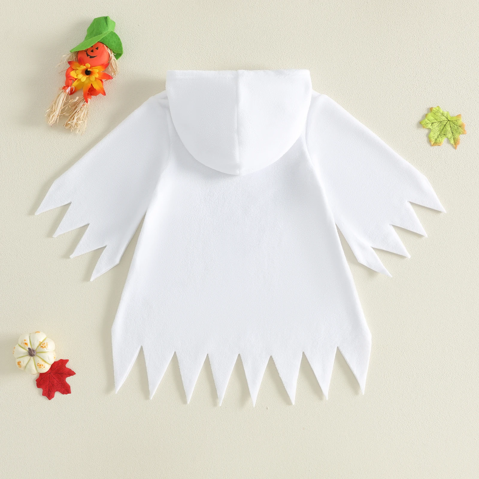 2-7Y Halloween Costumes Kids Halloween Ghost Cloak Hooded Sweatshirts Cape Toddler Kids Ghost Costume for Holiday Party Stage