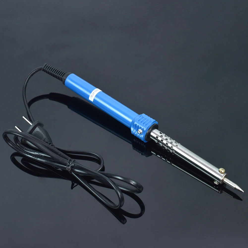 

Welding Solder Soldering Iron 400 Degrees Celsius Accessories For PC Boards 110V 200mm Length 30W/40W/60W Blue+silver