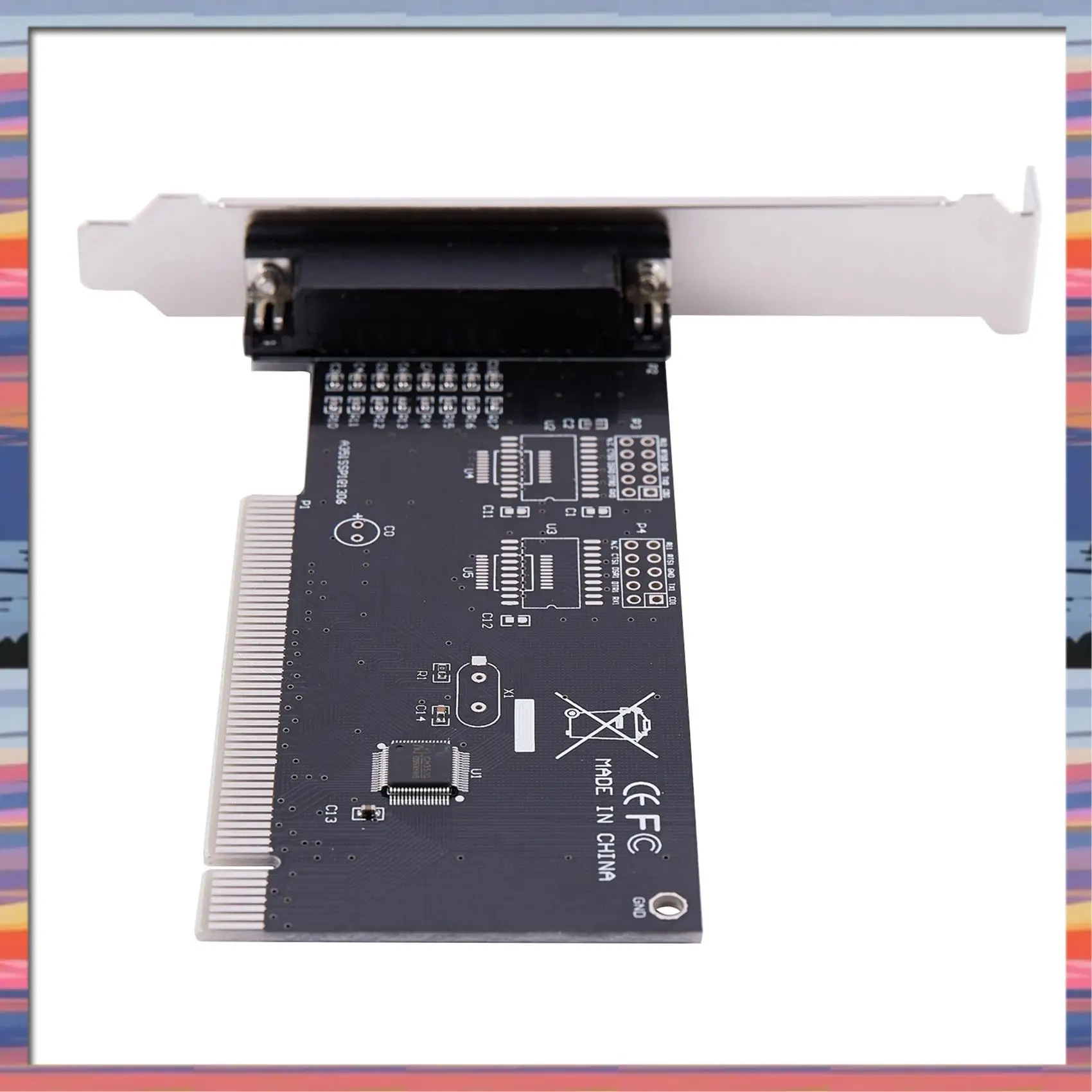 AC18 (مضمون) 2X Pci محول بطاقة التوسعة 25Pin موازي Lpt Pci إلى بطاقة تحكم منفذ الطابعة Db25 الموازية