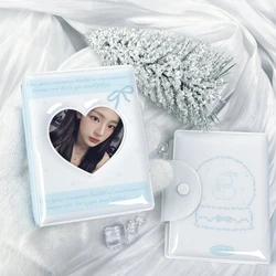 Love Snowman Crystal Ball Photo Card Bag Mini Album 3-3.5 In Celebrity Album Cardbook Suitable Celebrity Small Card Coll