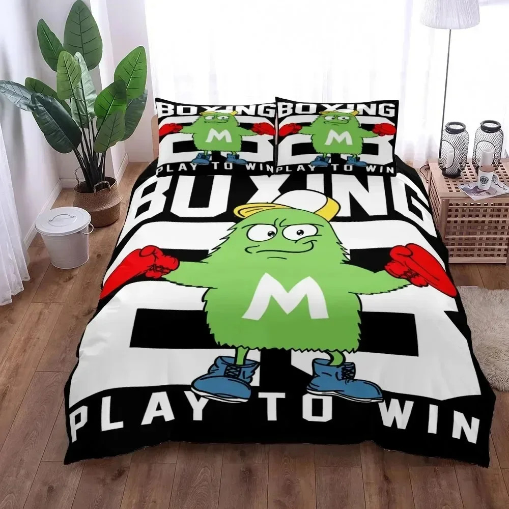 

2025 Halloween Little Monster Duvet Cover Set King Queen Double Full Twin Single Size Bed Linen Set Quilt Cover Pillowcase