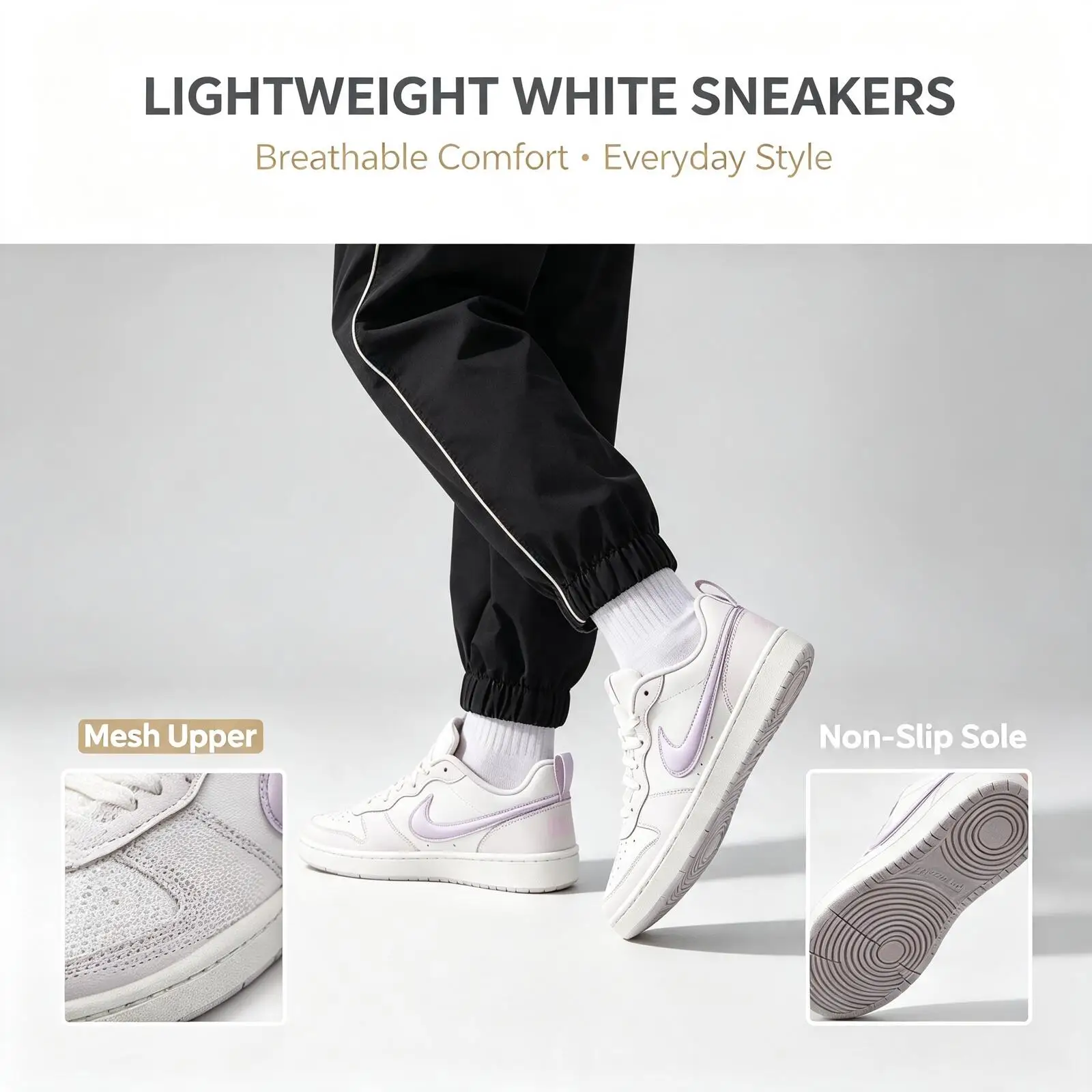 Nike Limited Edition Women's Court Borough Low (Gs) Sports Fashionable Low-Top Sneakers Casual Shoes Iq9796-151