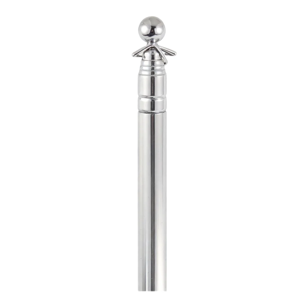 1.6m Portable Telescopic Flag Pole Stainless Steel Outdoor Handheld Flagpole Ferula Pointer Poles Tour Guide Teaching Tools