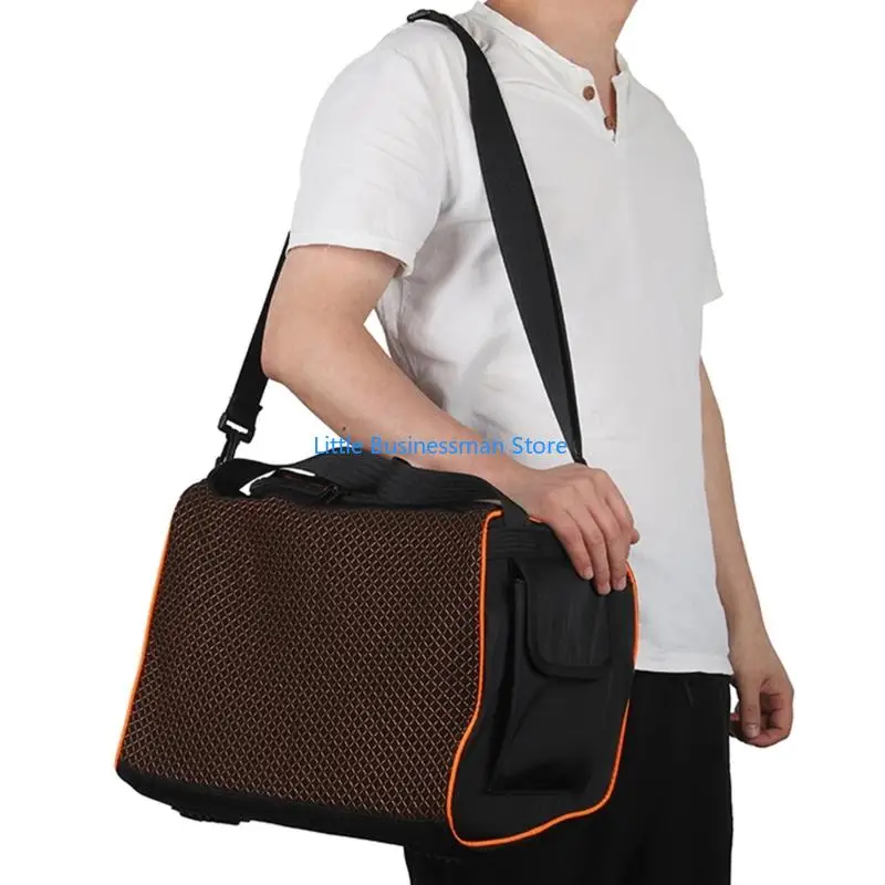 Gepolsterte Lautsprecher-Transporttasche für Bandbox Trio, Tragetasche mit Seitentaschen und Ladeschlitz für – Detail 2