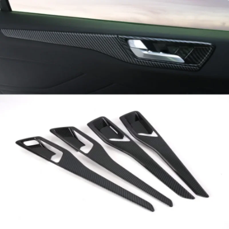 

Accessories For Ford Focus 2022 2023 2024 Carbon Fiber Interior Mouldings Inner Door Handle Bowl Panel Decoration Cover Trim