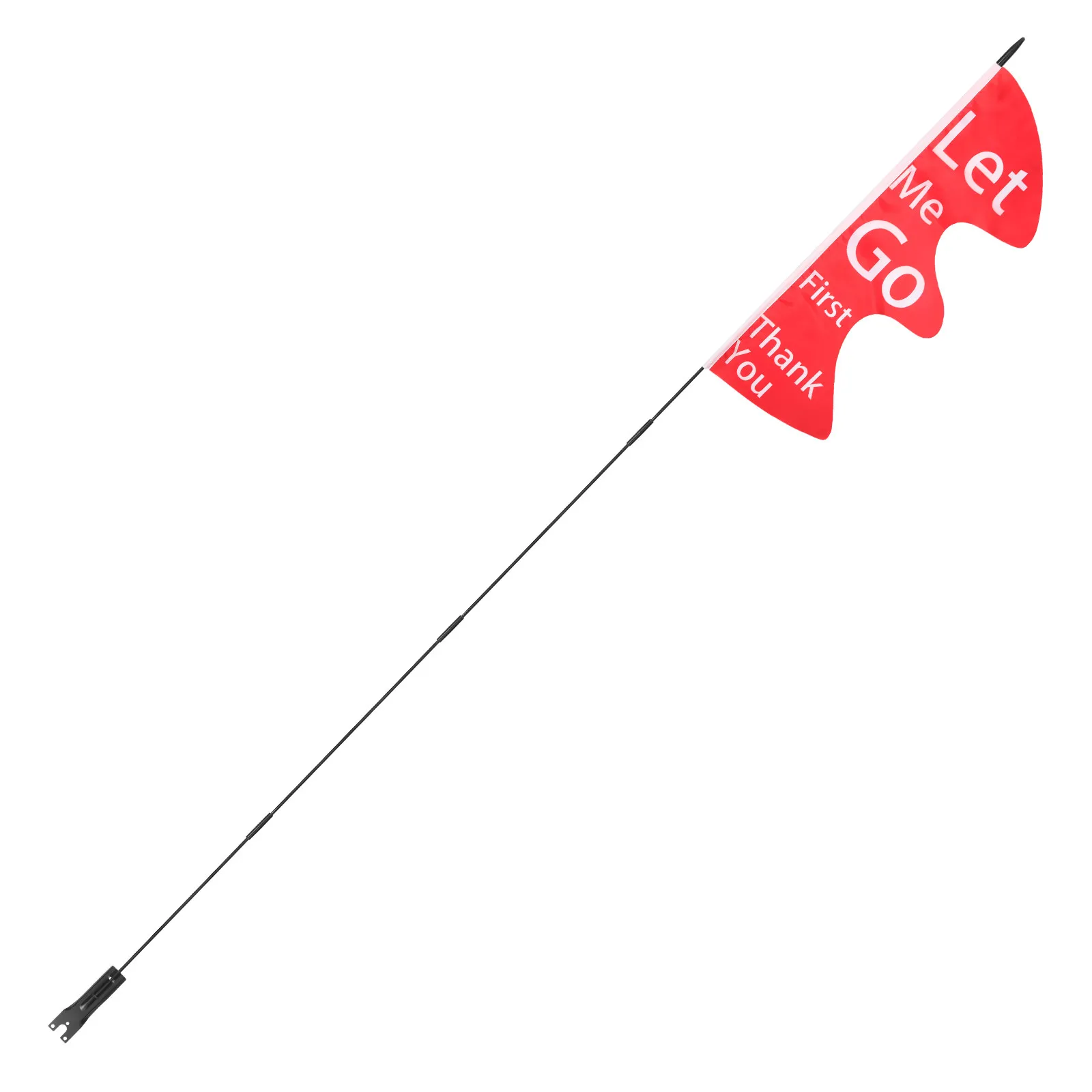 1Set Bike Safety Flag Strong Tear-Resistant Cycling Flag Portable Tail Flagpole Bicycle Accessories for Safe Riding