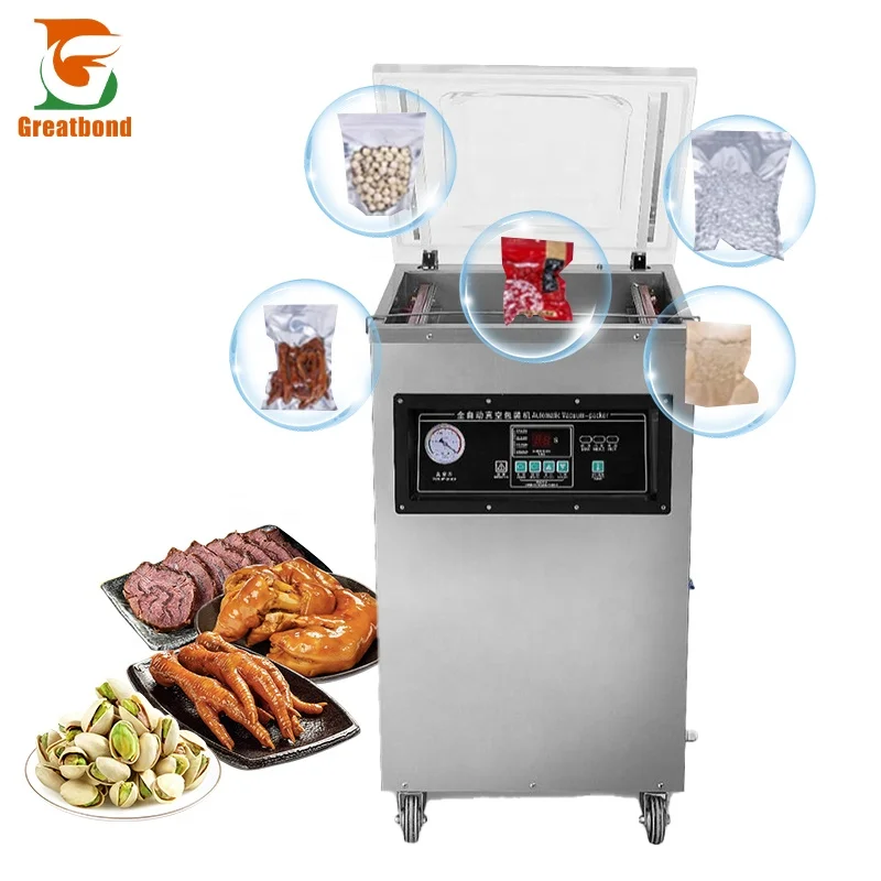 Dz-500 Best Price  Multi-Function Industrial Pump Double Seal Large Chamber Sausage Coffee Bean Packer Vacuum Packaging Machine