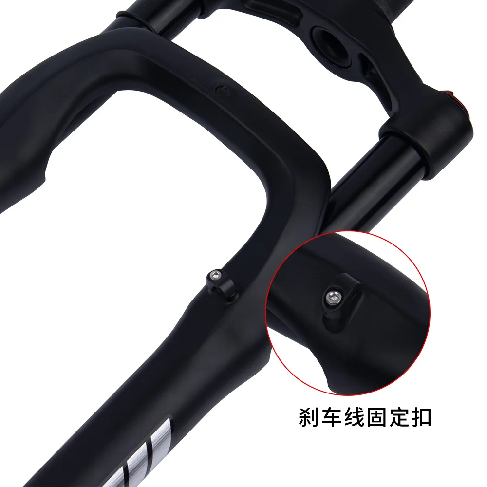 

Вилка для снежного велосипеда из алюминиевого сплава, 26 дюймов, вилки для толстого велосипеда, подвесные вилки с воздушной блокировкой для шины 4,0 дюйма, 135*15 мм