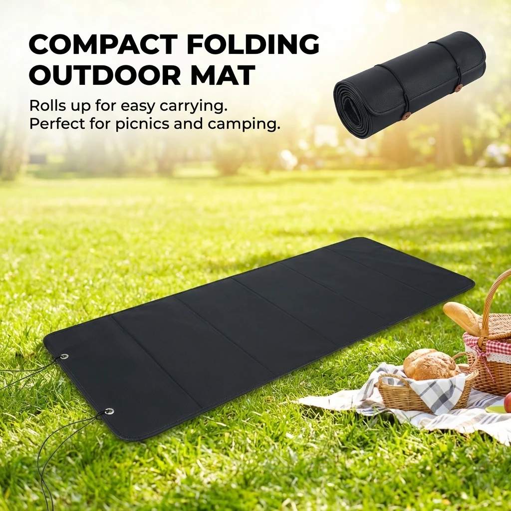 Taburete plegable de pesca – Cojín impermeable para exterior - imagen 5
