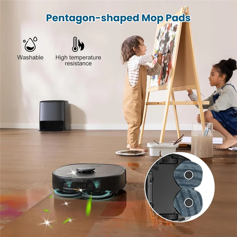 

ABJO-запасные части для пылесоса Eufy X10 Pro Omni, основная боковая щетка, фильтр-мешок, подушечки для швабры, аксессуары для пылесоса